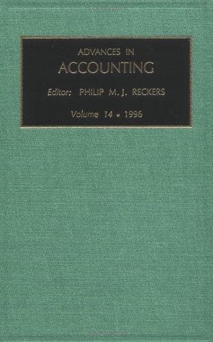 Tapa de Advances in Accounting