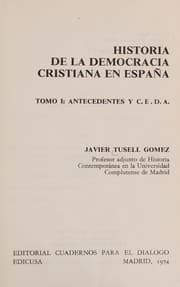 Tapa de Historia de la democracia cristiana en España