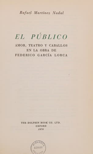 Tapa de El público
