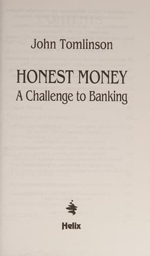 Tapa de Honest Money
