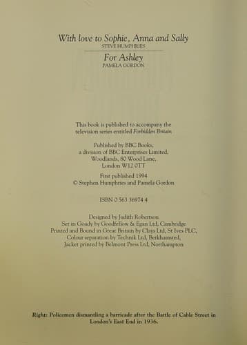Tapa de Forbidden Britain