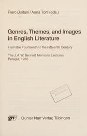 Tapa de Genres, themes, and images in English literature