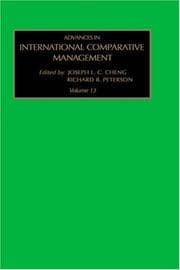 Tapa de Advances in International Comparative Management, Volume 13 (Advances in International Management)
