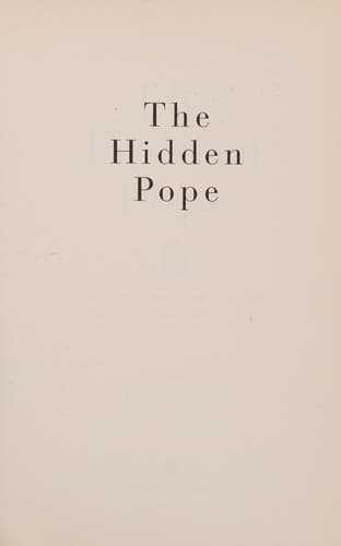 Tapa de Hidden Pope