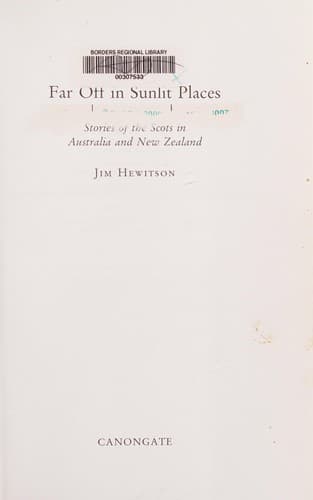 Tapa de Far off in sunlit places