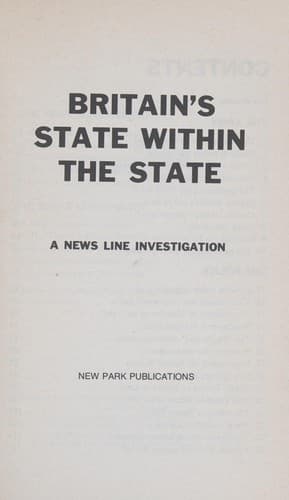 Tapa de Britain's state within the state