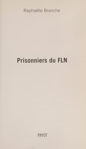 Tapa de Prisonniers du FLN