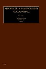 Tapa de Advances in Management Accounting, Volume 9 (Advances in Management Accounting)