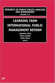 Tapa de Learning from the International Public Management Reform -A