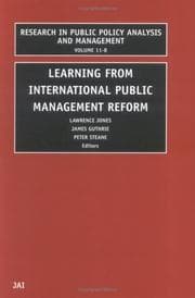 Tapa de Learning from International Public Management Reform - B