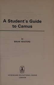 Tapa de A student's guide to Camus