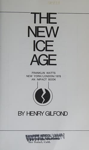 Tapa de The new ice age