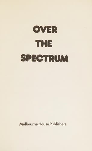 Tapa de Over the spectrum