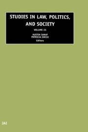 Tapa de Studies in Law, Politics, and Society