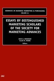 Tapa de Essays by distinguished marketing scholars of the Society for Marketing Advances