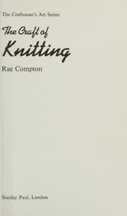 Tapa de The Craft of Knitting (The Craftsman's Art Series)