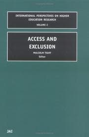 Tapa de Access and Exclusion (International Perspectives on Higher Education Research)