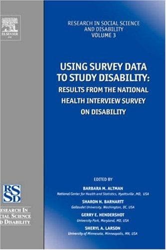 Tapa de Using survey data to study disability