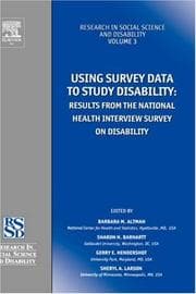 Tapa de Using survey data to study disability