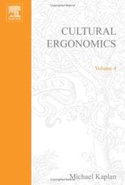 Tapa de Cultural Ergonomics, Volume 4 (Advances in Human Performance and Cognitive Engineering Research) (Advances in Human Performance and Cognitive Engineering Research)