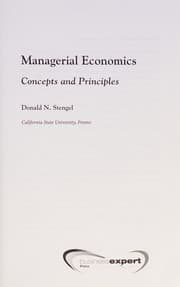 Tapa de Managerial economics
