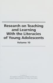 Tapa de Research on teaching and learning with the literacies of young adolescents