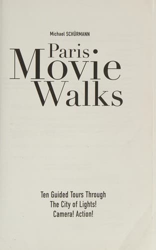 Tapa de Paris movie walks