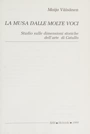 Tapa de La musa dalle molte voci