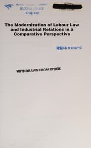 Tapa de The modernization of labour law and industrial relations in a comparative perspective
