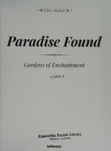 Tapa de Paradise Found