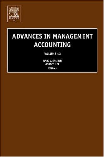 Tapa de Advances in management accounting