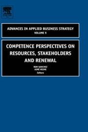 Tapa de Competence Perspectives on Resources, Stakeholders and Renewal