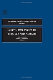 Tapa de Multi-level issues in strategy and methods