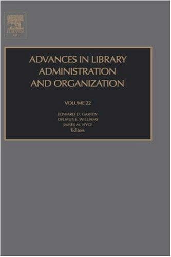 Tapa de Advances in Library Administration and Organization