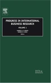Tapa de Progress in international business research