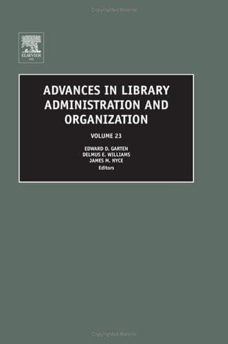 Tapa de Advances in library administration and organization