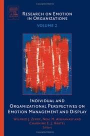 Tapa de Individual and Organizational Perspectives on Emotion Management and Display