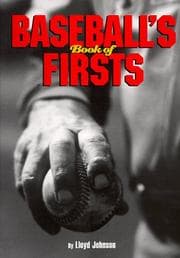 Tapa de Baseball's book of firsts