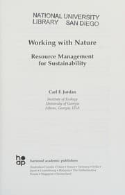 Tapa de Working with nature