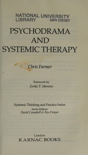 Tapa de Psychodrama and systemic therapy