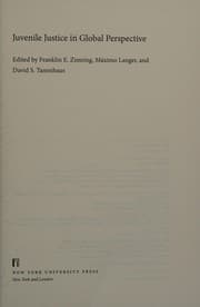 Tapa de Juvenile Justice in Global Perspective