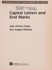 Tapa de Capital letters and end marks