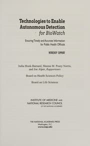 Tapa de Technologies to Enable Autonomous Detection for BioWatch