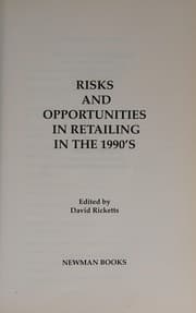 Tapa de Risks and opportunities in retailing in the 1990s