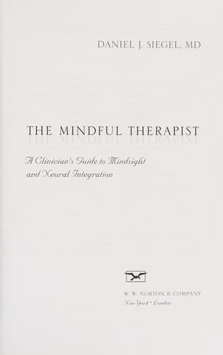 Tapa de The mindful therapist