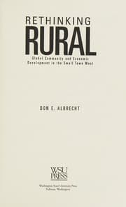 Tapa de Rethinking rural