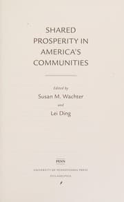 Tapa de Shared Prosperity in America's Communities