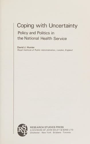 Tapa de Coping with uncertainty