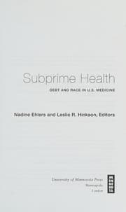 Tapa de Subprime Health