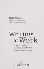 Tapa de Writing at Work